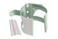 Кронштейн трубы на дерево (в комплект саморезы не входят) Металл Optima 125х90 Белый RAL 9003