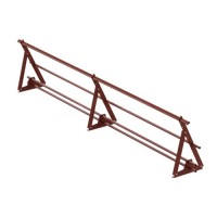 Кровельное ограждение VEGAlite 3000х600мм для мч, пн и мягкой кровли с системой снегозадержания RAL 8017