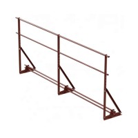 Кровельное ограждение VEGAlite 3000х1200мм для мч, пн и мягкой кровли с системой снегозадержания RAL 8017