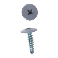 Caморез ПШС по металлу 4,2х19 прессшайба сверло (1000 шт.) RAL 7004