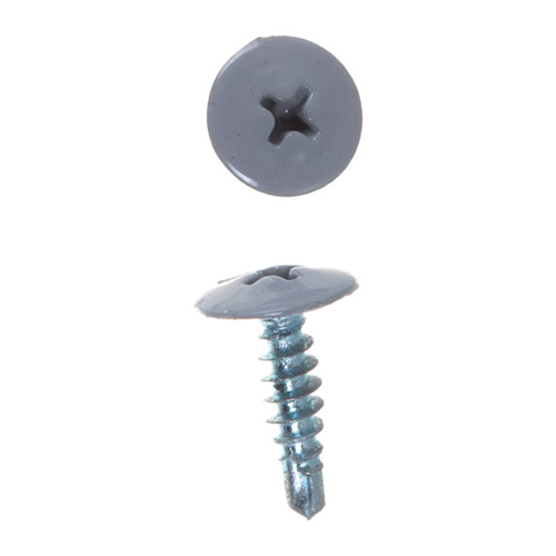 Caморез ПШС по металлу 4,2х19 прессшайба сверло (1000 шт.) RAL 7004