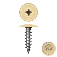 Caморез ПШ по дереву 4,2х16 прессшайба острый RAL 1014