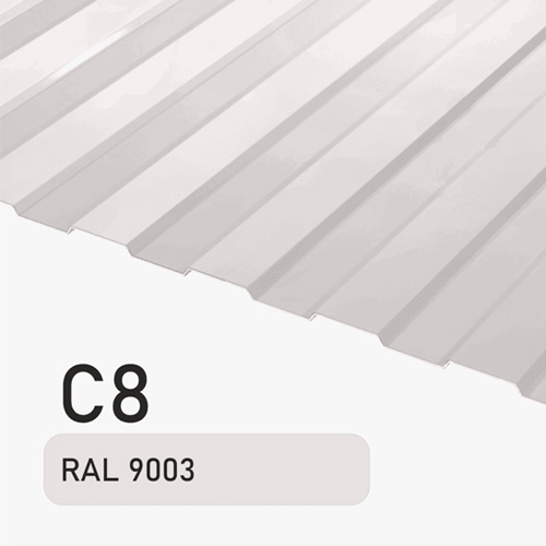 Профлист С8 Полиэстер KZ 0.23 мм RAL 9003
