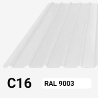 Профлист С16 Полиэстер KZ 0.17 мм RAL 9003