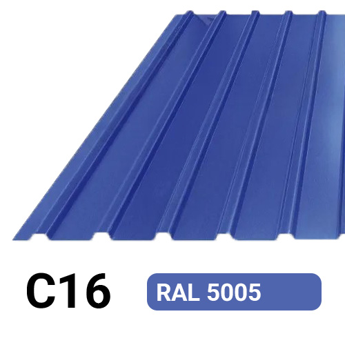 Профлист С16 Полиэстер KZ 0.17 мм RAL 5005