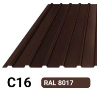 Профлист С16 Полиэстер KZ 0.17 мм RAL 8017