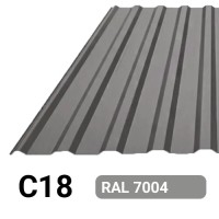Профлист С18 Полиэстер KZ 0.23 мм RAL 7004
