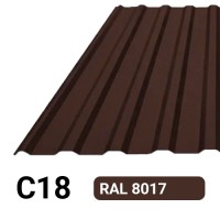 Профлист С18 Полиэстер KZ 0.23 мм RAL 8017