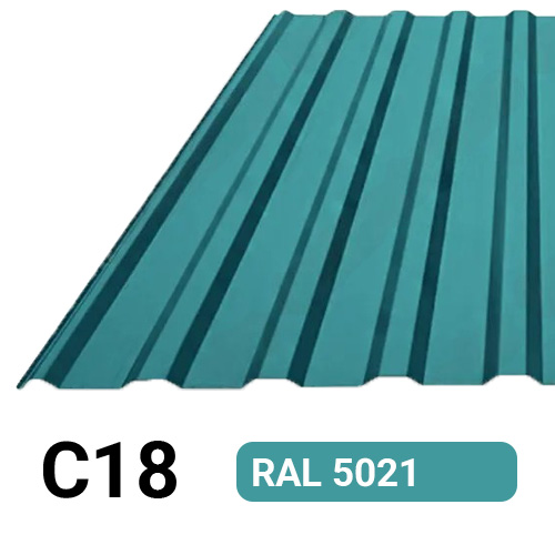 Профлист С18 Полиэстер KZ 0.26 мм RAL 5021