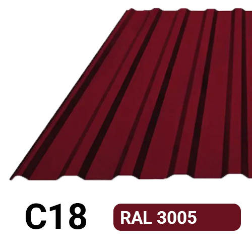 Профлист С18 Полиэстер KZ 0.26 мм RAL 3005