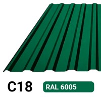 Профлист С18 Полиэстер KZ 0.26 мм RAL 6005