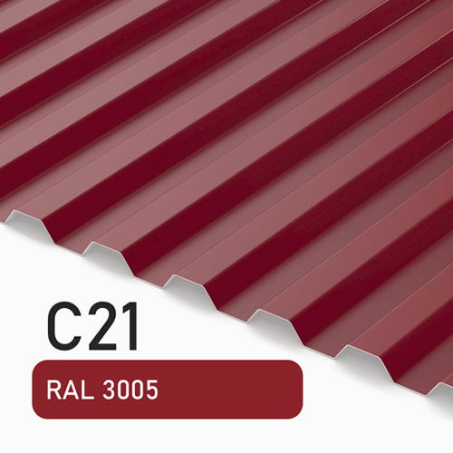 Профлист С21 Полиэстер KZ 0.30 мм RAL 3005