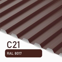 Профлист С21 Полиэстер KZ 0.4  мм RAL 8017