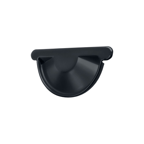 Заглушка желоба Металл Optima 125 90 Графит RAL 7024