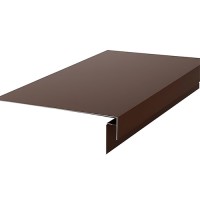 Планка околооконная сложная 2м RAL 8017