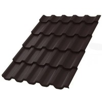 Металлочерепица Трамонтана-А полиэстер 0.45 мм RAL 8019