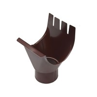 Воронка врезная металл KAZPROM D100 RAL 8017