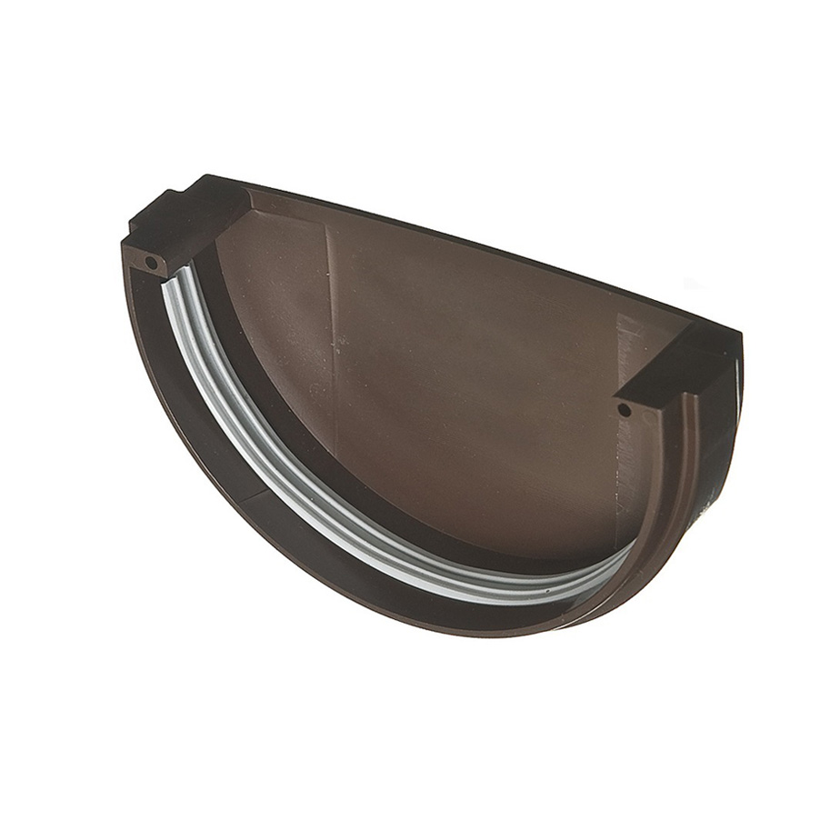 Заглушка для желоба металл KAZPROM D100 RAL 8017