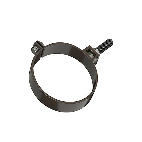 Хомут трубы металл KAZPROM D180 RAL 8017