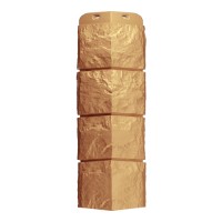 Угол сайдинга Bergart Docke под камень Пекан