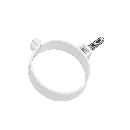 Хомут трубы металл KAZPROM D100 RAL 9003