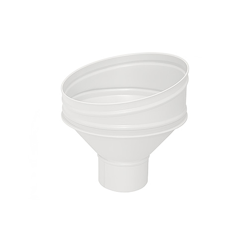 Воронка круглая металл KAZPROM D180 RAL 9003