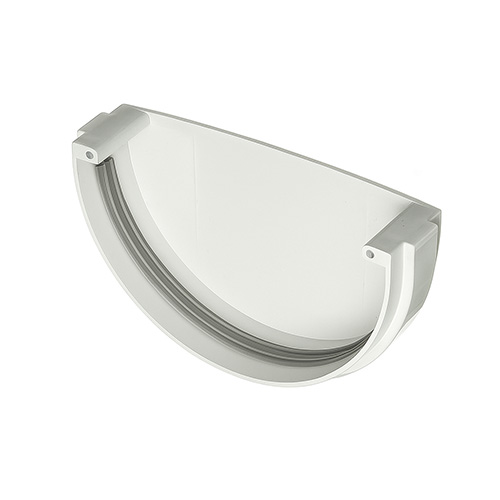 Заглушка желоба металл KAZPROM D200 RAL 9003