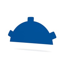 Заглушка конька круглого R80 простая ПЭ 0.45мм RAL 5005