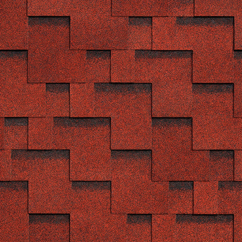 Гибкая Черепица SHINGLAS Фокстрот рябина