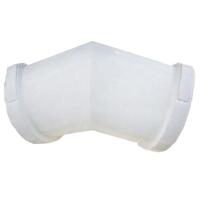 Угол желоба 135° ТЕХНОНИКОЛЬ ПВХ 125х82 Белый RAL 9003