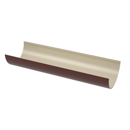 Желоб водосточный 3м ТЕХНОНИКОЛЬ ПВХ 125х82 Коричневый RAL 8017