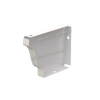 Заглушка желоба 120x86 левая МЕТАЛЛ ПРОФИЛЬ БЮДЖЕТ RAL 9003