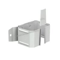 Держатель трубы 76x102 (на дерево) МЕТАЛЛ ПРОФИЛЬ БЮДЖЕТ RAL 9003