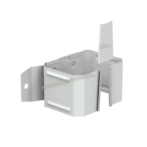 Держатель трубы 76x102 (на дерево) МЕТАЛЛ ПРОФИЛЬ БЮДЖЕТ RAL 9003