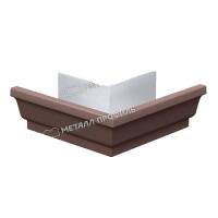 Угол желоба 120x86 наружный МЕТАЛЛ ПРОФИЛЬ БЮДЖЕТ RAL 8017