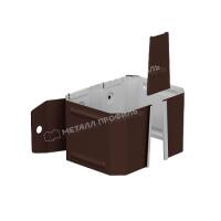 Держатель трубы 76x102 (на дерево) МЕТАЛЛ ПРОФИЛЬ БЮДЖЕТ RAL 8017