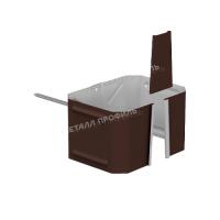 Держатель трубы 76x102 (на кирпич) МЕТАЛЛ ПРОФИЛЬ БЮДЖЕТ RAL 8017