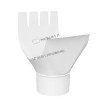 Воронка выпускная МЕТАЛЛ ПРОФИЛЬ GSLite 125x90 Белый RAL 9003