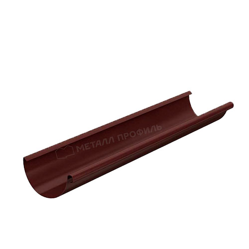 Желоб водосточный 3м МЕТАЛЛ ПРОФИЛЬ GSLite 125x90 Шоколад RAL 8017