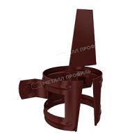 Держатель трубы (на дерево) МЕТАЛЛ ПРОФИЛЬ GSLite 125x90 Шоколад RAL 8017