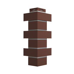 Угол Фасадной панели Döcke STANDARD Флемиш Коричневый