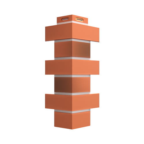 Угол Фасадной панели Docke Premium Flemish Красный жженый