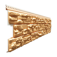 Сайдинг Docke Lux Rocky под камень Пекан