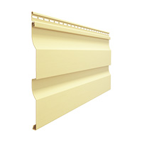 Сайдинг Docke Premium Ко­ра­бель­ный брус D4.5D Лимон