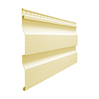 Сайдинг Docke Premium Ко­ра­бель­ный брус D4.5D Банан